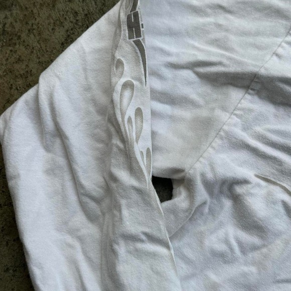 VINTAGE 2003 TRIBAL HARLEY DAVIDSON WHITE LONG SLEEVE SIZE L - Picture 4 of 6